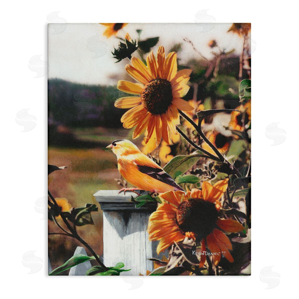 stupell industries Kevin Daniel | Canary Bird & Sunflowers
