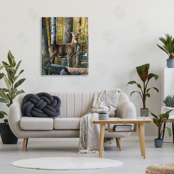 Stupell Industries Kevin Daniel | Deer Among Autumn Foliage Wall Art