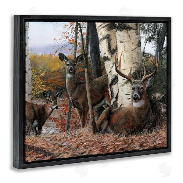 Stupell Industries Kevin Daniel | Elk Family Woodland Foliage Wall Art