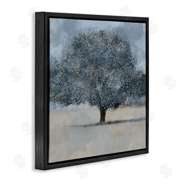 Stupell Industries Kim Allen | Abstract Blue Splatter Paint Tree Wall Art