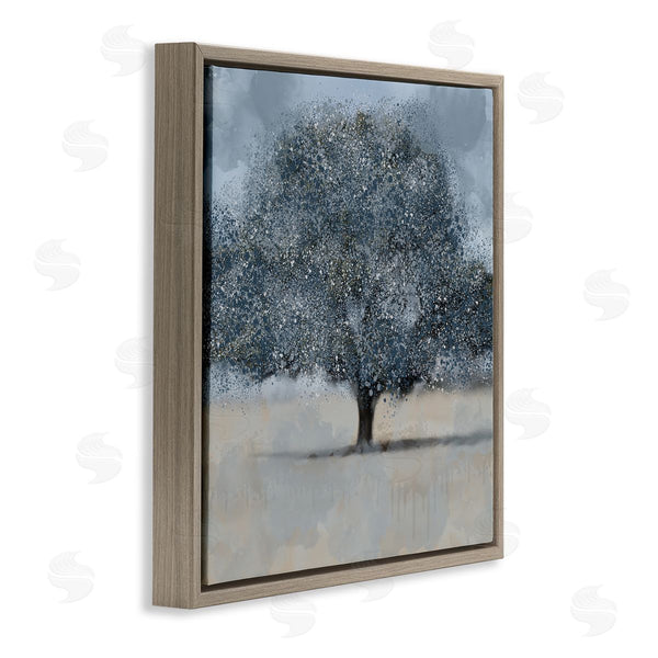 Stupell Industries Kim Allen | Abstract Blue Splatter Paint Tree Wall Art
