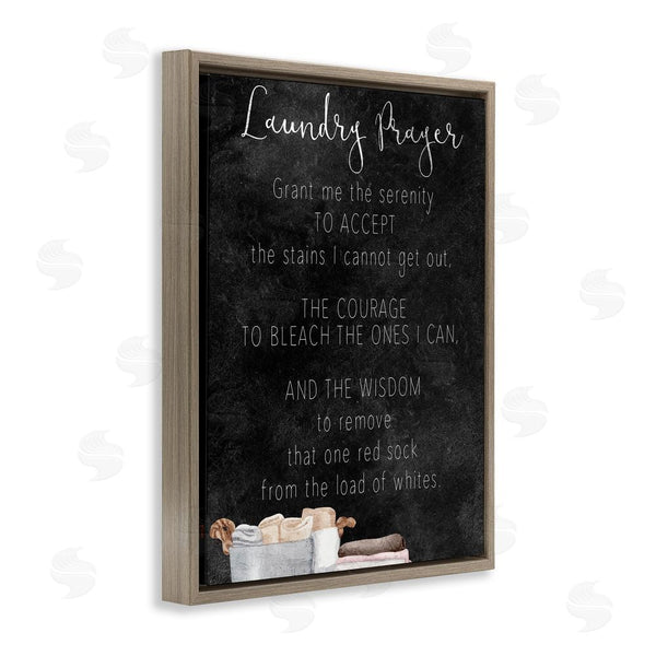 Stupell Industries Kim Allen | Accept The Stains Laundry Prayer Wall Art