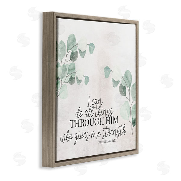 Stupell Industries Kim Allen | All Things Through Him Proverb