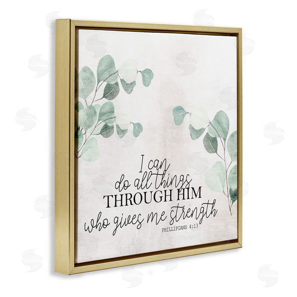 Stupell Industries Kim Allen | All Things Through Him Proverb