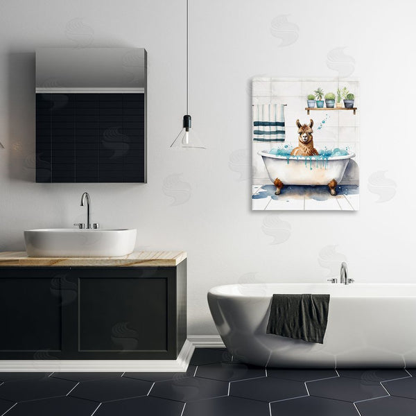 Stupell Industries Kim Allen | Alpaca Bathtime Suds Wall Art