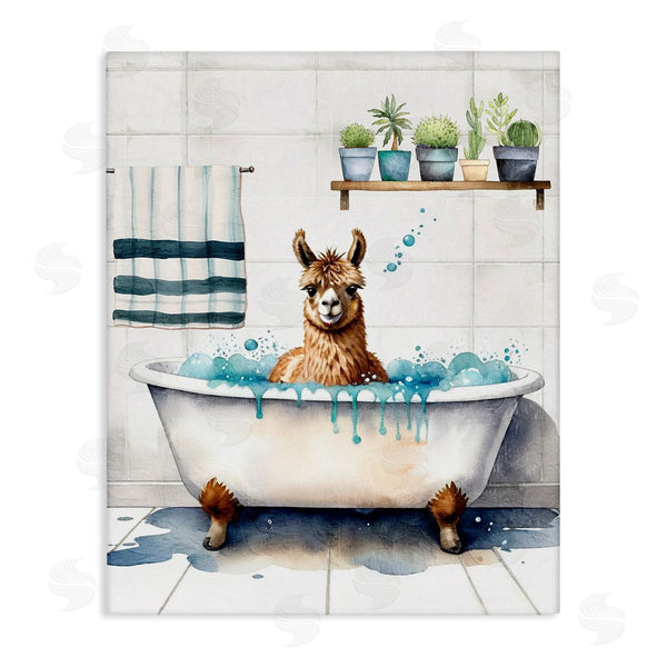 stupell industries Kim Allen | Alpaca Bathtime Suds Wall Art