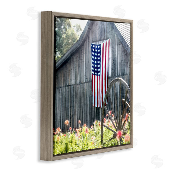 Stupell Industries Kim Allen | Americana Barn Floral Farmland Wall Art
