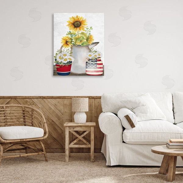 Stupell Industries Kim Allen | Americana Flower Bouquets Wall Art