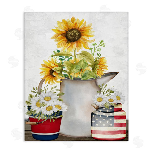 stupell industries Kim Allen | Americana Flower Bouquets Wall Art