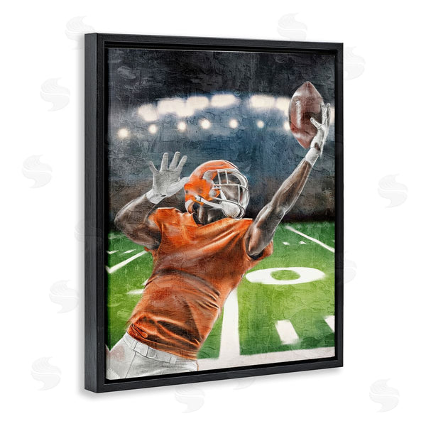 Stupell Industries Kim Allen | Athlete Catching Football Wall Art