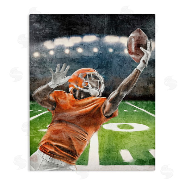 stupell industries Kim Allen | Athlete Catching Football Wall Art