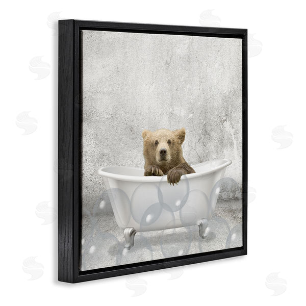 Stupell Industries Kim Allen | Baby Bear Bath Time Wall Art