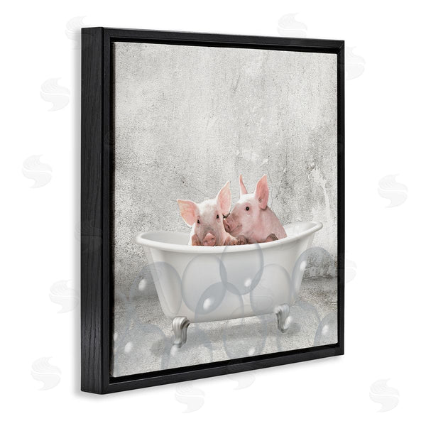 Stupell Industries Kim Allen | Baby Piglets Bath Time Wall Art