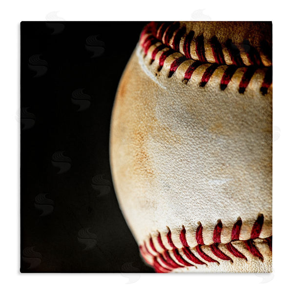 stupell industries Kim Allen | Baseball Closeup On Black