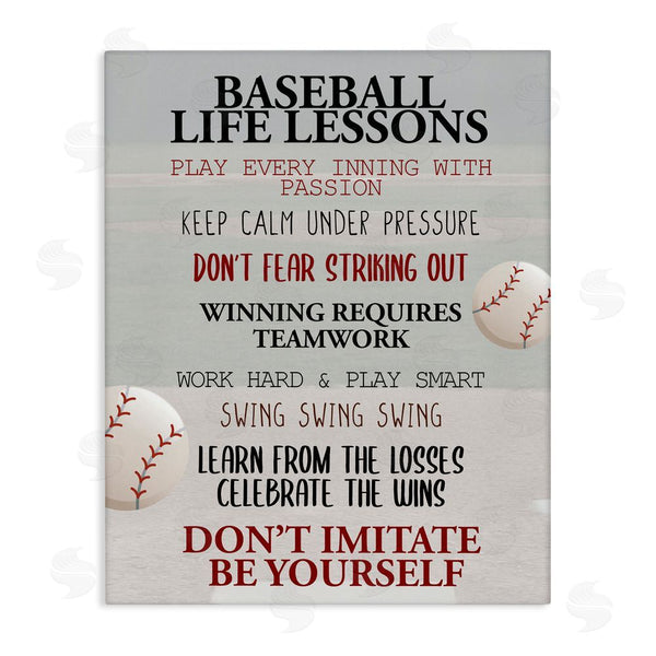 stupell industries Kim Allen | Baseball Life Lessons Wall Art