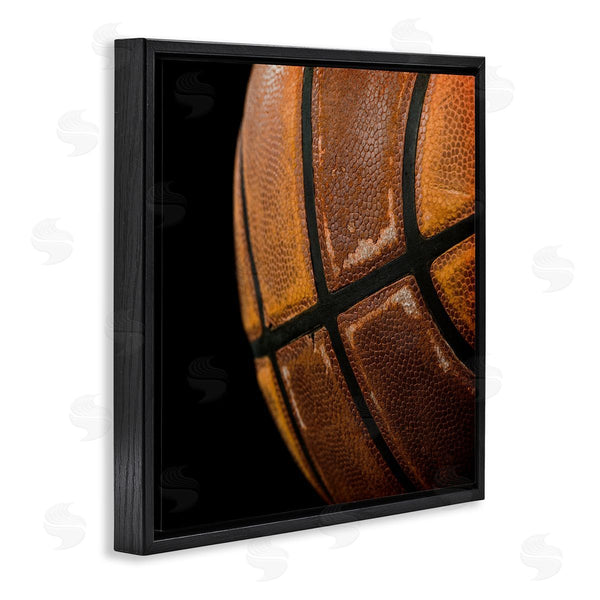 Stupell Industries Kim Allen | Basketball Closeup On Black