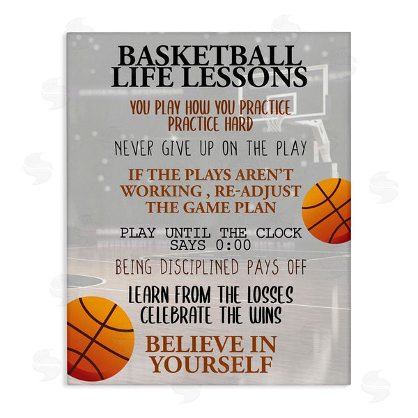 stupell industries Kim Allen | Basketball Life Lessons Wall Art