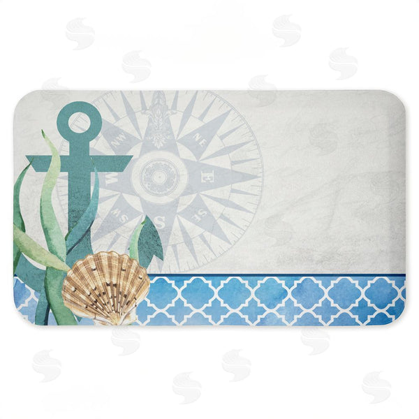 stupell industries Kim Allen | Bayside Anchor & Compass Anti-Fatigue Mat