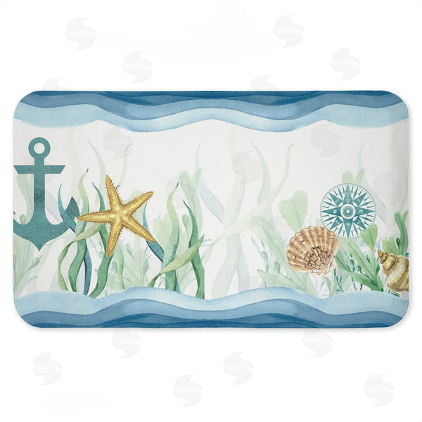 stupell industries Kim Allen | Bayside Sea Life & Waves Anti-Fatigue Mat