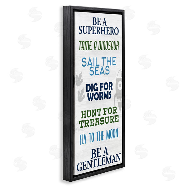 Stupell Industries Kim Allen | Be A Superhero Sign Children's Imagination Phrases