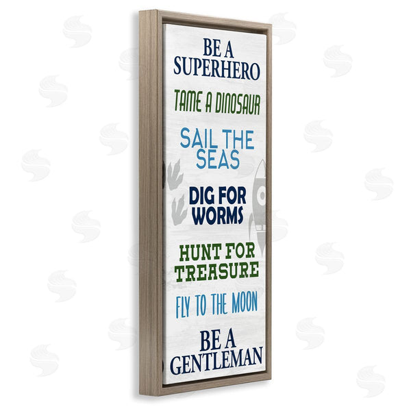 Stupell Industries Kim Allen | Be A Superhero Sign Children's Imagination Phrases