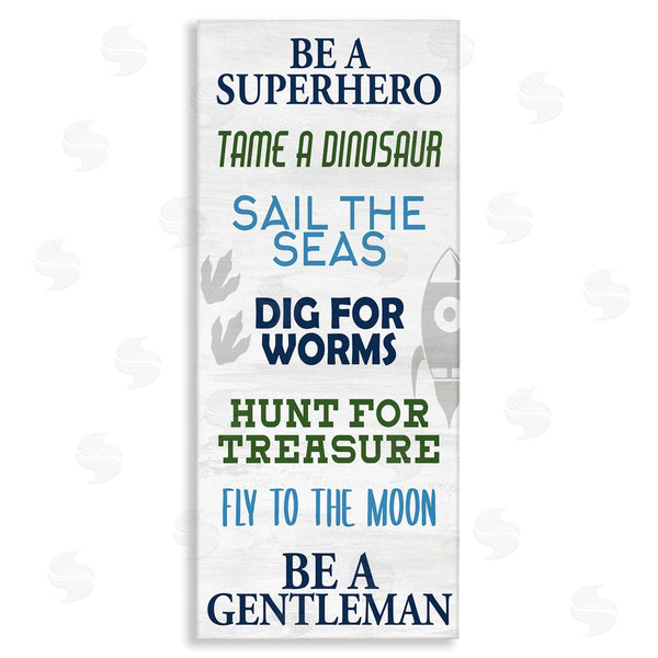 stupell industries Kim Allen | Be A Superhero Sign Children's Imagination Phrases