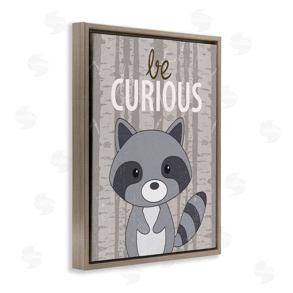 Stupell Industries Kim Allen | Be Curious Woodland Raccoon
