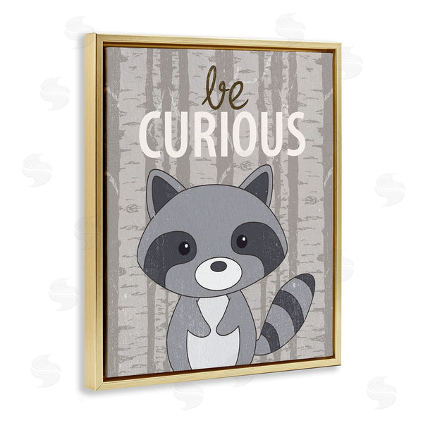 Stupell Industries Kim Allen | Be Curious Woodland Raccoon