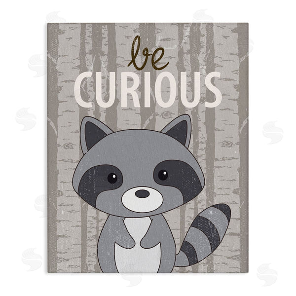 stupell industries Kim Allen | Be Curious Woodland Raccoon