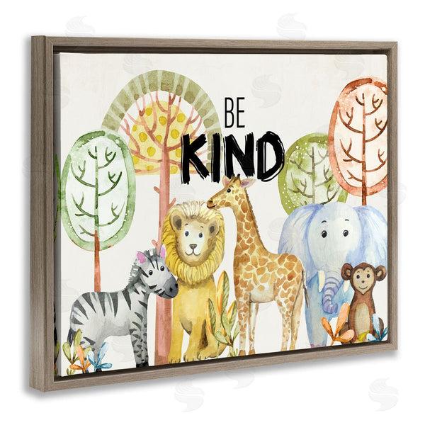 Stupell Industries Kim Allen | Be Kind Jungle Animals