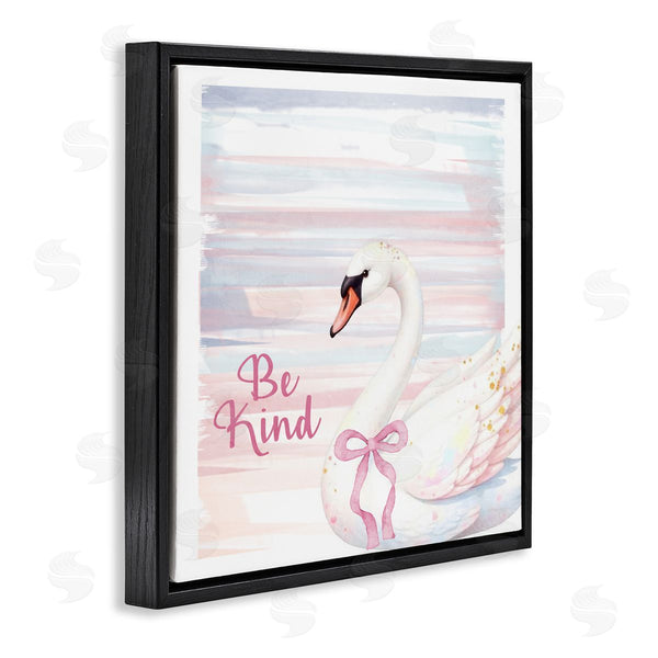 Stupell Industries Kim Allen | Be Kind Pastel Swan Wall Art