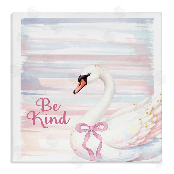 stupell industries Kim Allen | Be Kind Pastel Swan Wall Art