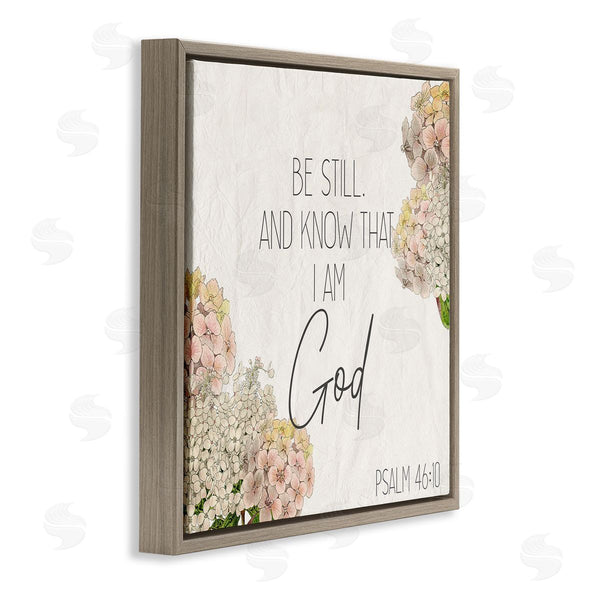 Stupell Industries Kim Allen | Be Still Religious Flower
