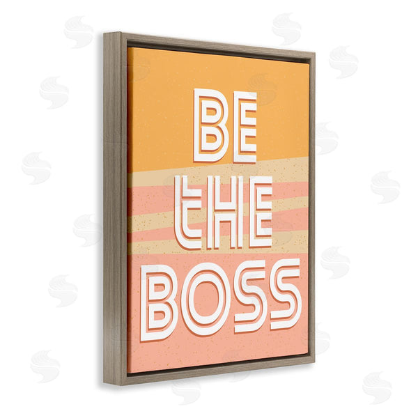 Stupell Industries Kim Allen | Be The Boss Quote Pink