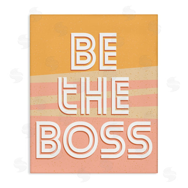 stupell industries Kim Allen | Be The Boss Quote Pink