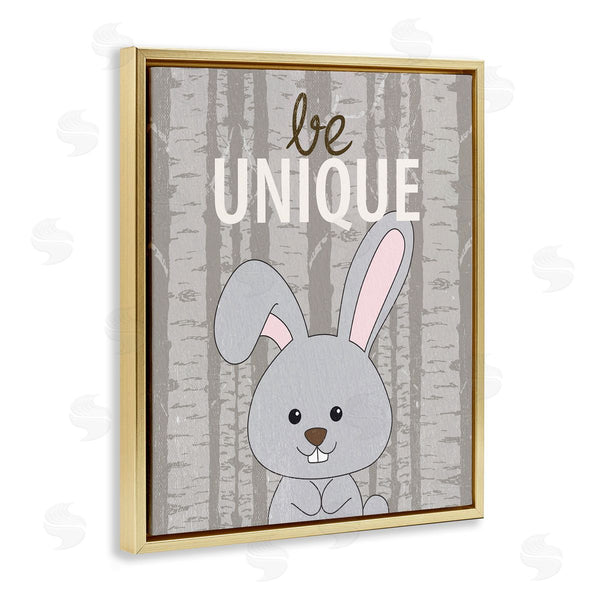 Stupell Industries Kim Allen | Be Unique Woodland Bunny