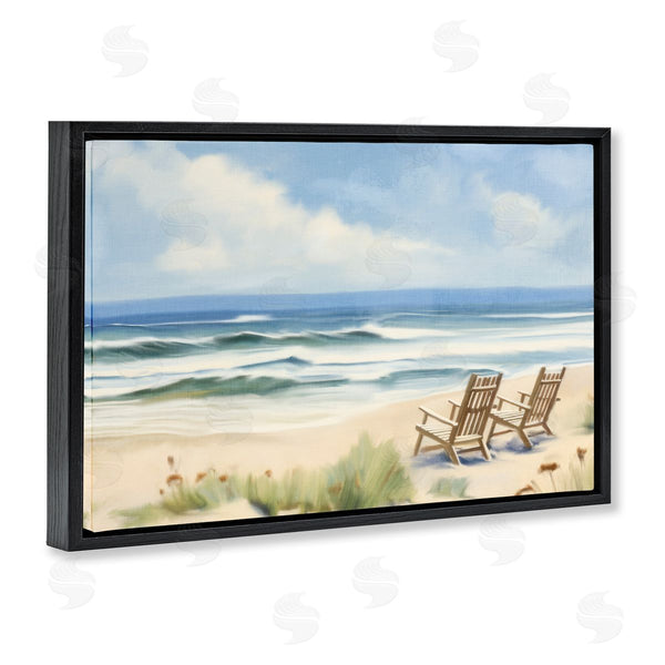 Stupell Industries Kim Allen | Beach Coast Chair View