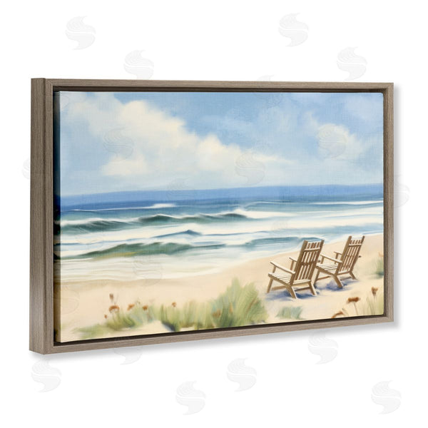 Stupell Industries Kim Allen | Beach Coast Chair View