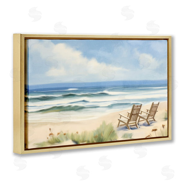Stupell Industries Kim Allen | Beach Coast Chair View