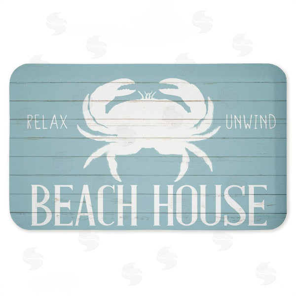 stupell industries Kim Allen | Beach House Entry Crab Anti-Fatigue Mat