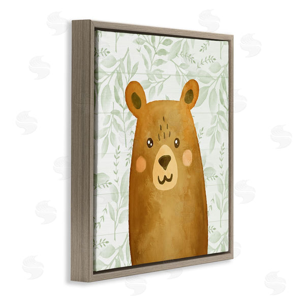 Stupell Industries Kim Allen | Bear On Botanicals Whimsy