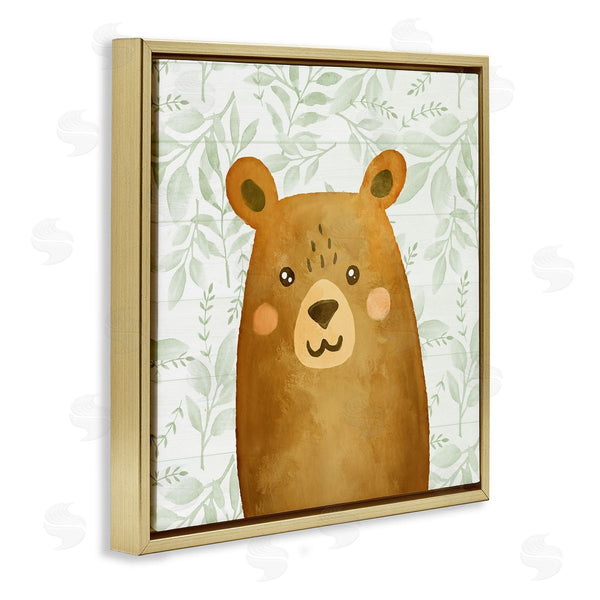 Stupell Industries Kim Allen | Bear On Botanicals Whimsy