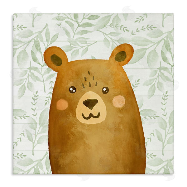 stupell industries Kim Allen | Bear on Botanicals Whimsy