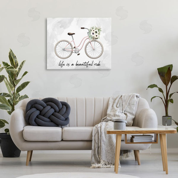 Stupell Industries Kim Allen | Beautiful Ride Floral Bike Wall Art