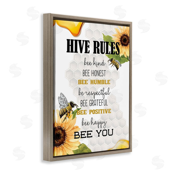 Stupell Industries Kim Allen | Bee Hive Rules Wall Art