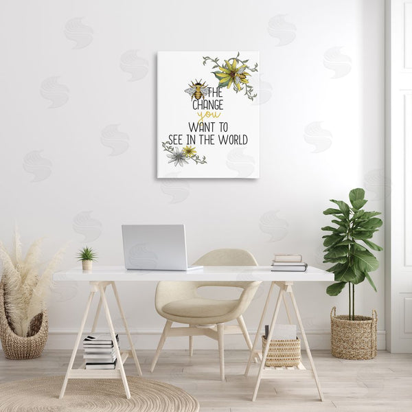 Stupell Industries Kim Allen | Bee The Change Wall Art