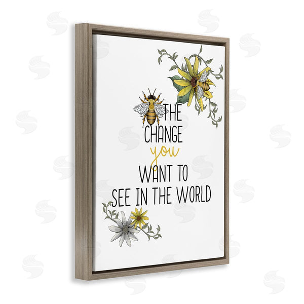 Stupell Industries Kim Allen | Bee The Change Wall Art