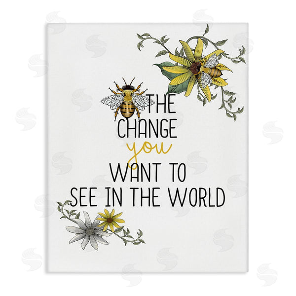 stupell industries Kim Allen | Bee The Change Wall Art