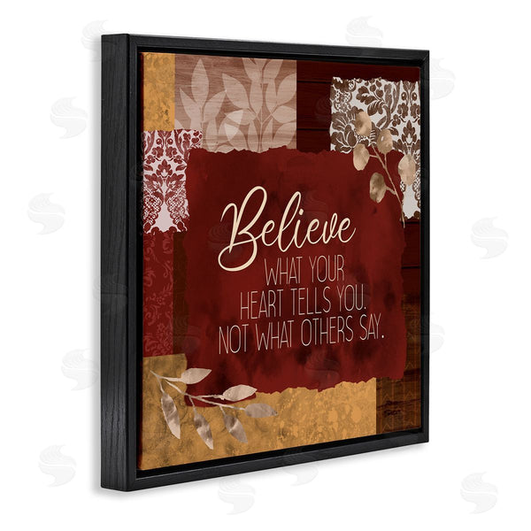 Stupell Industries Kim Allen | Believe What Your Heart Tells You Collage Wall Art