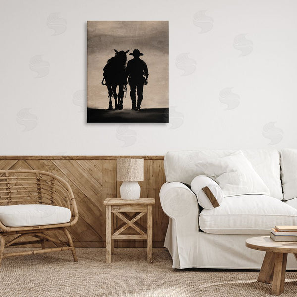 Stupell Industries Kim Allen | Best Friends Horse & Cowboy Wall Art